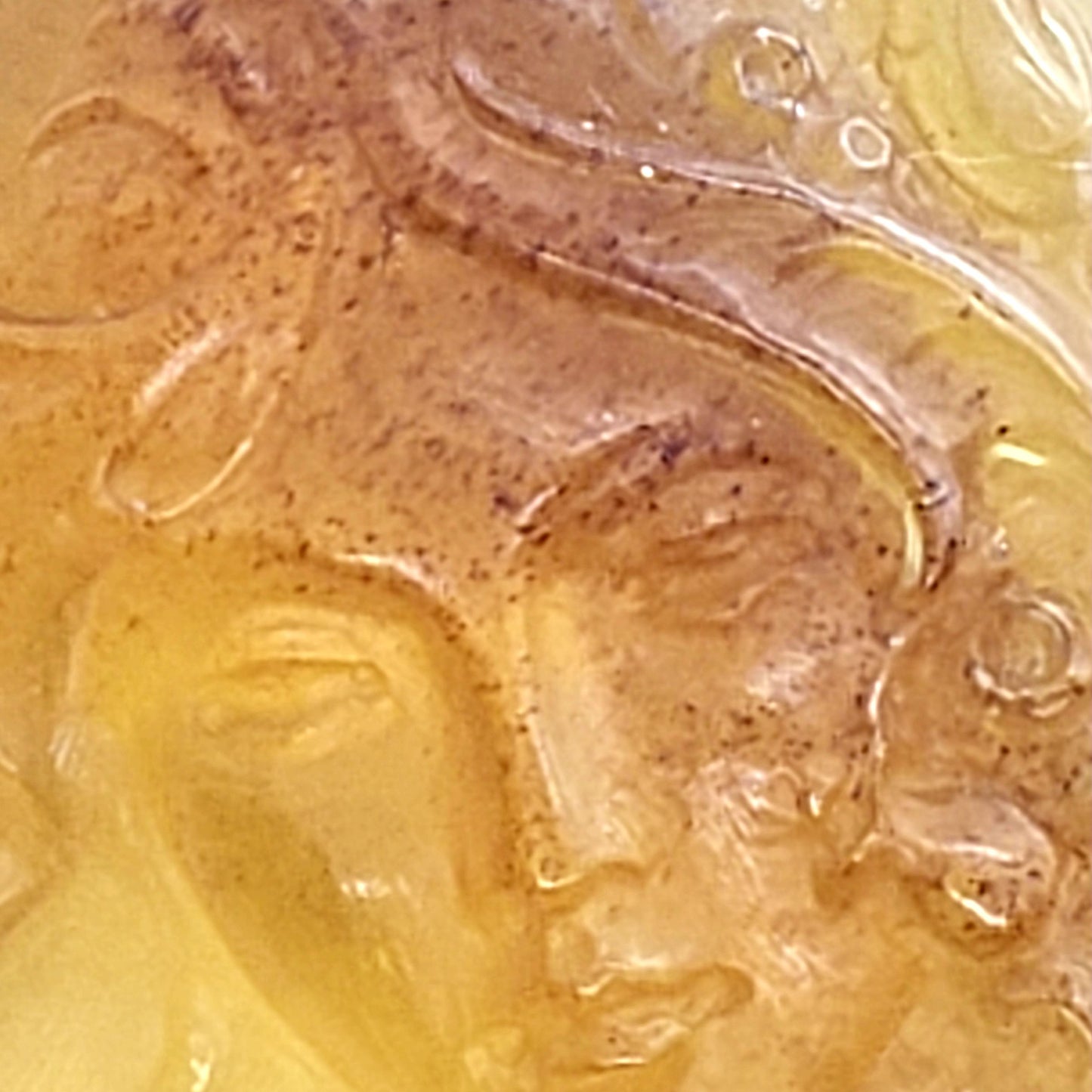 Dominican Amber Cameo Pendant