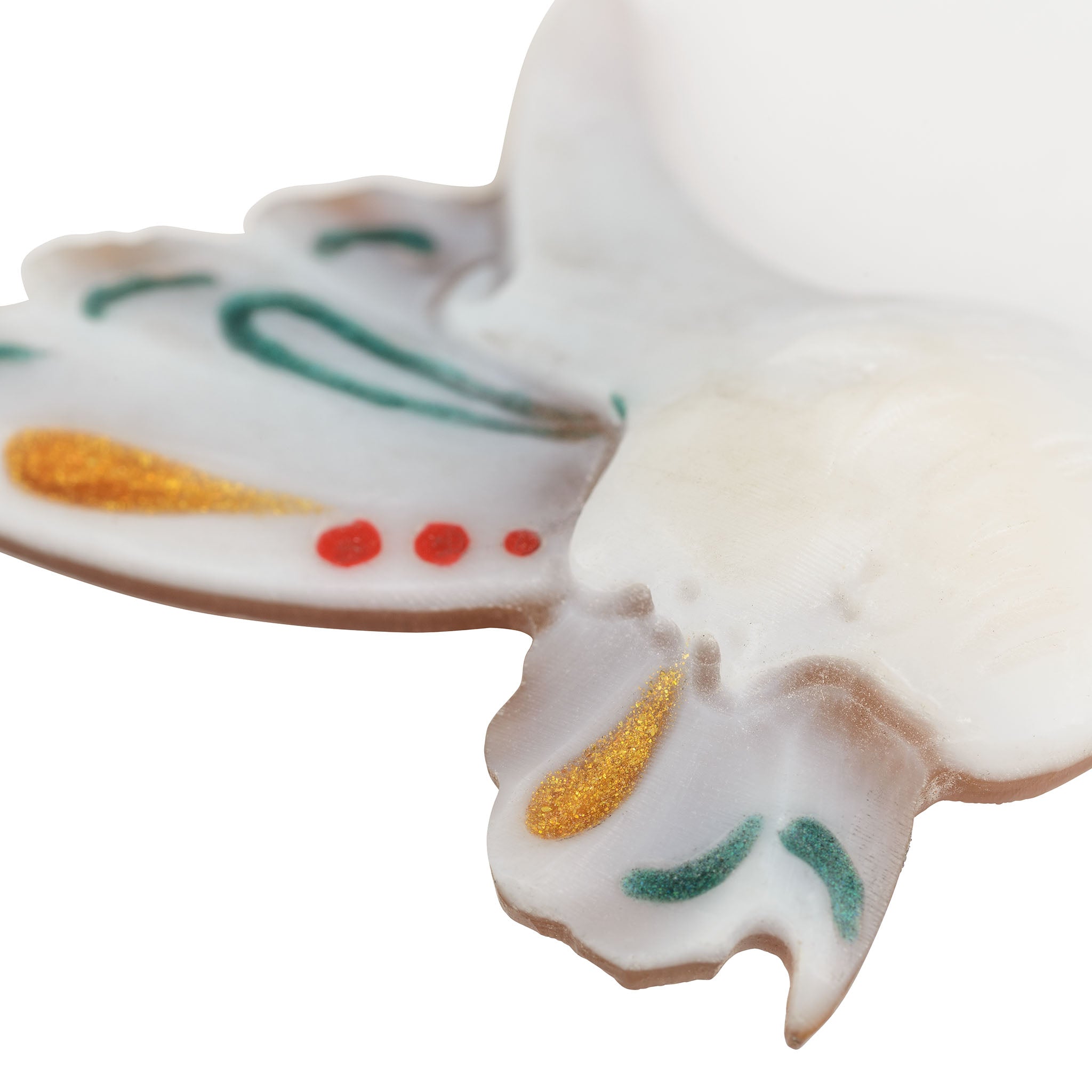 Enamel Carved Cameo Natural Shell Deco Style Pendant