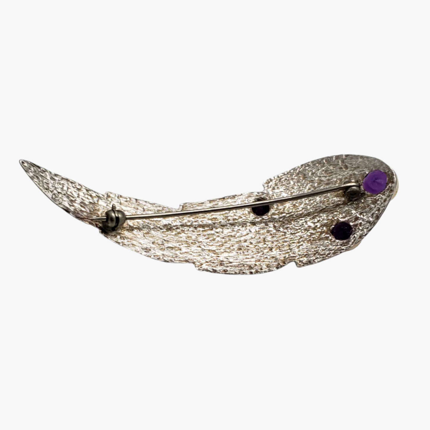 Amethyst Leaf Brooch6