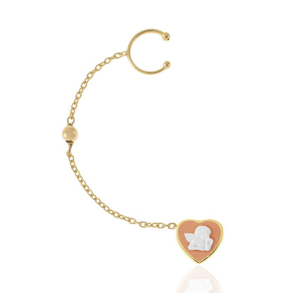 Orange Cherub Single Earring