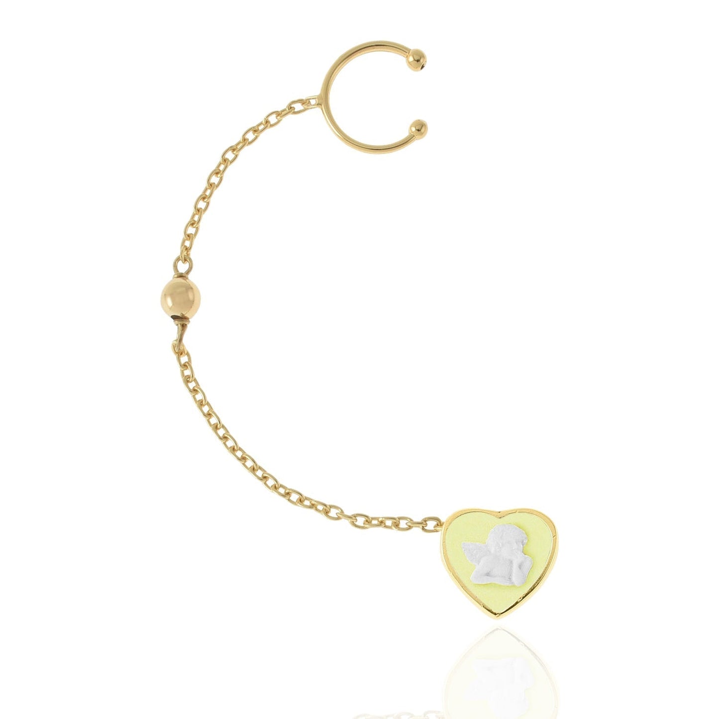 Yellow Cherub Single Earring
