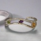 Gemstone Stacking Cuff with Citrine, Amethyst & Peridot