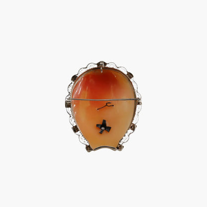Hoefijzer Cameo Habille hanger/broche