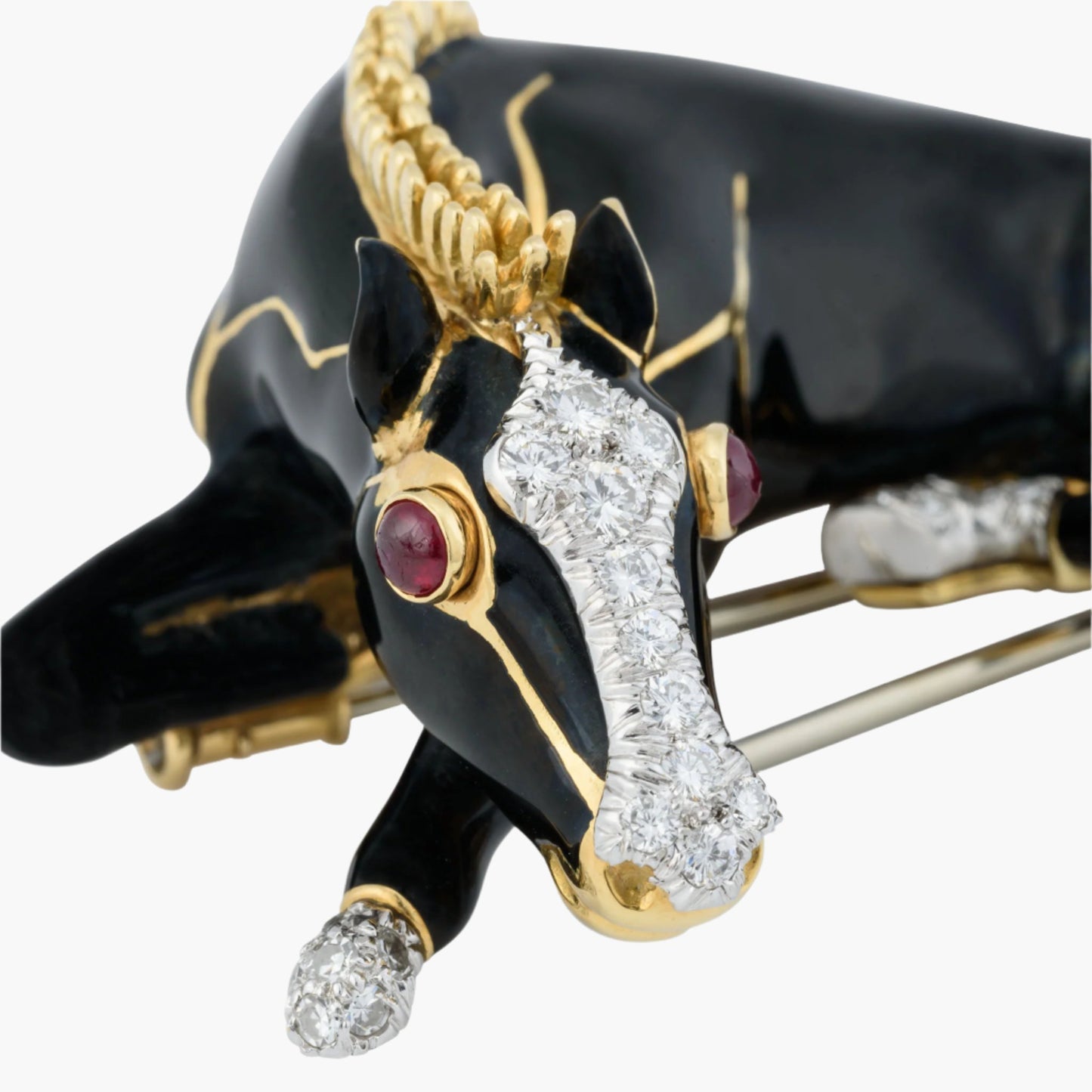 David Webb Horse Brooch Kingdom Collection