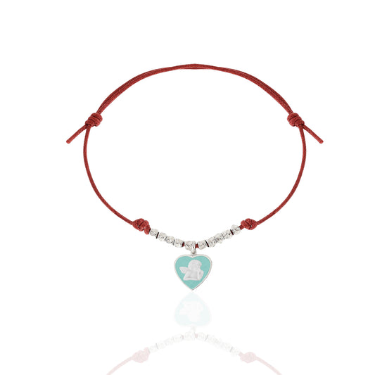 Cherub Cameo Cord Friendship Bracelet
