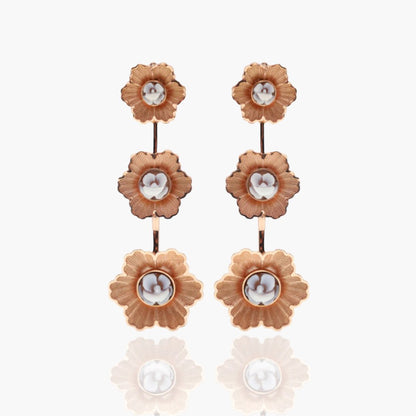 Cameo Fiore lange oorbellen