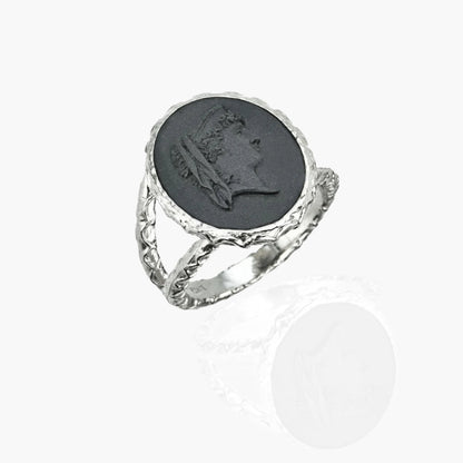Profile of Women in Ancient Rome Cameo Ring