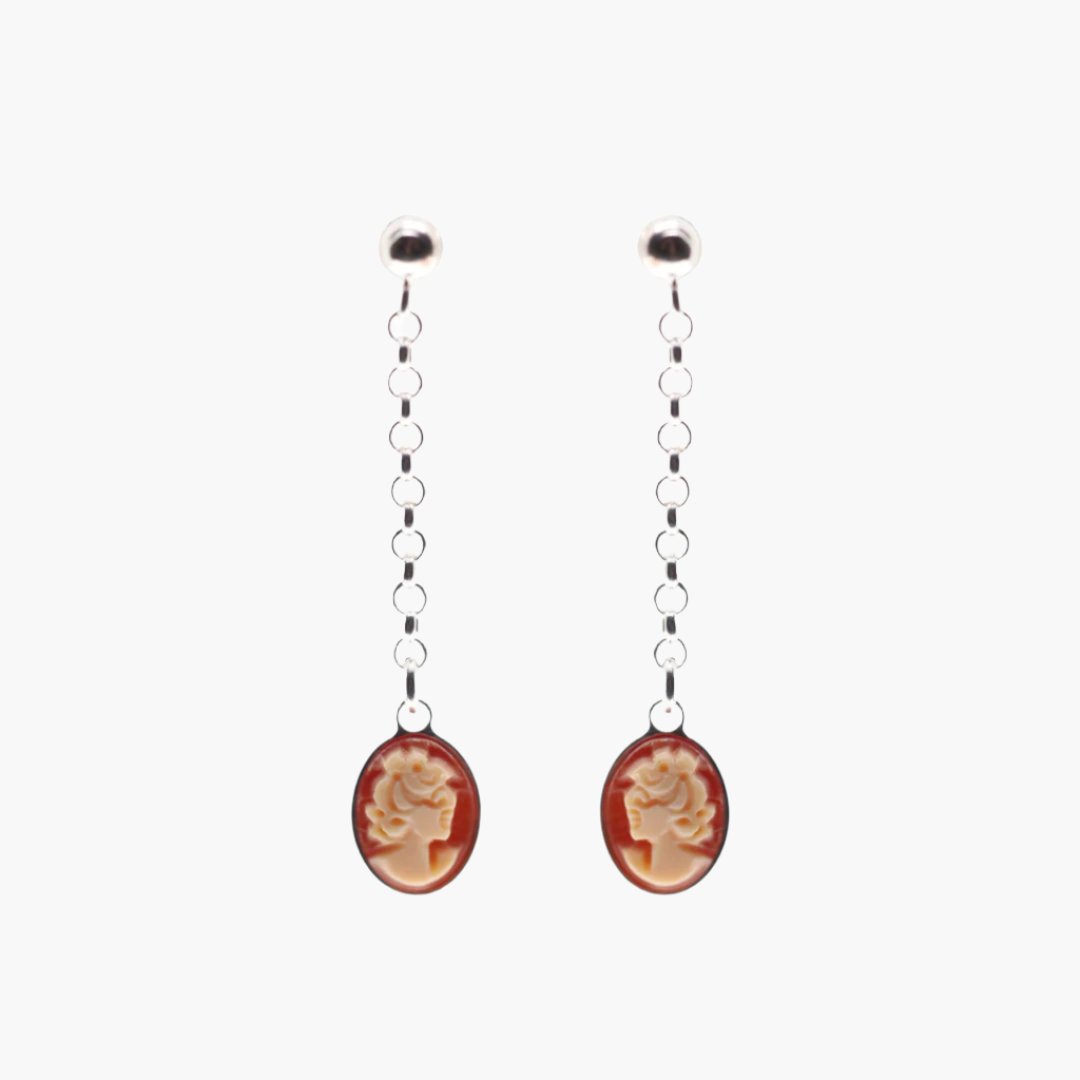 Cameo Dangle Earrings
