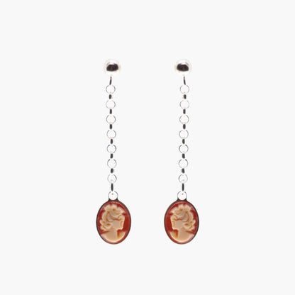 Cameo Dangle Earrings